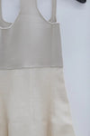 SWAYING/KNIT Knitted Panel Skirt SW22SSL53 Beige/White PS48